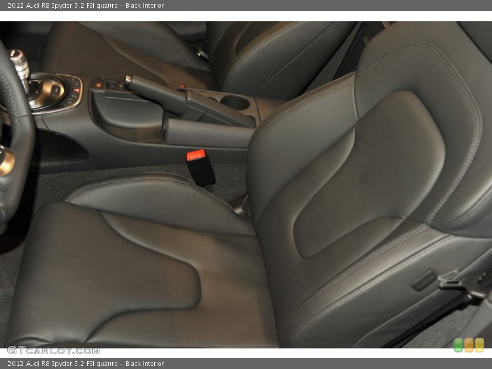 Black Interior Photo for the 2012 Audi R8 Spyder 5.2 FSI quattro #56653311