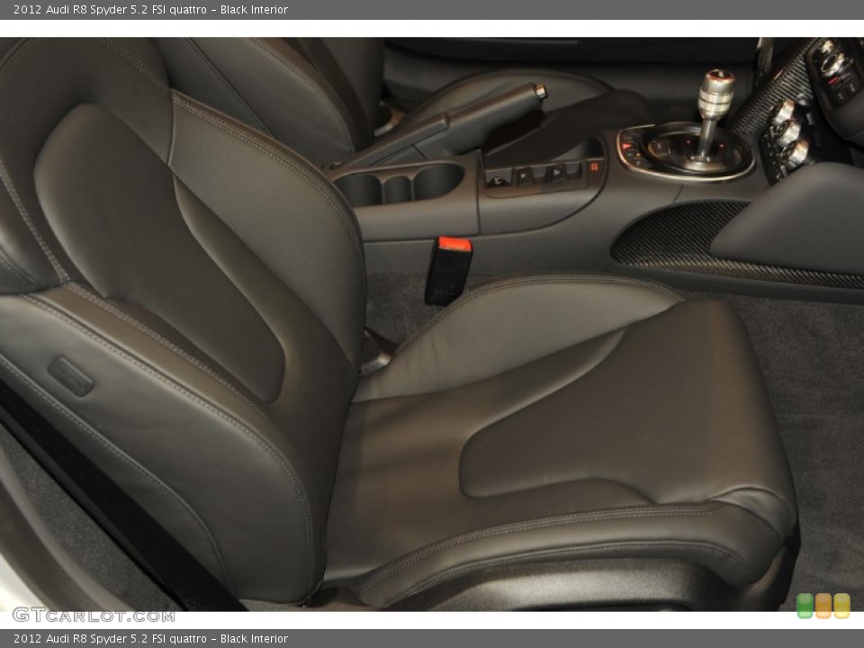 Black Interior Photo for the 2012 Audi R8 Spyder 5.2 FSI quattro #56653518