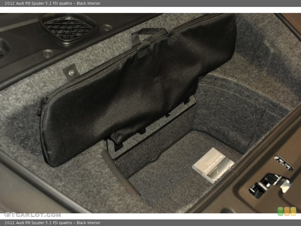 Black Interior Trunk for the 2012 Audi R8 Spyder 5.2 FSI quattro #56653557