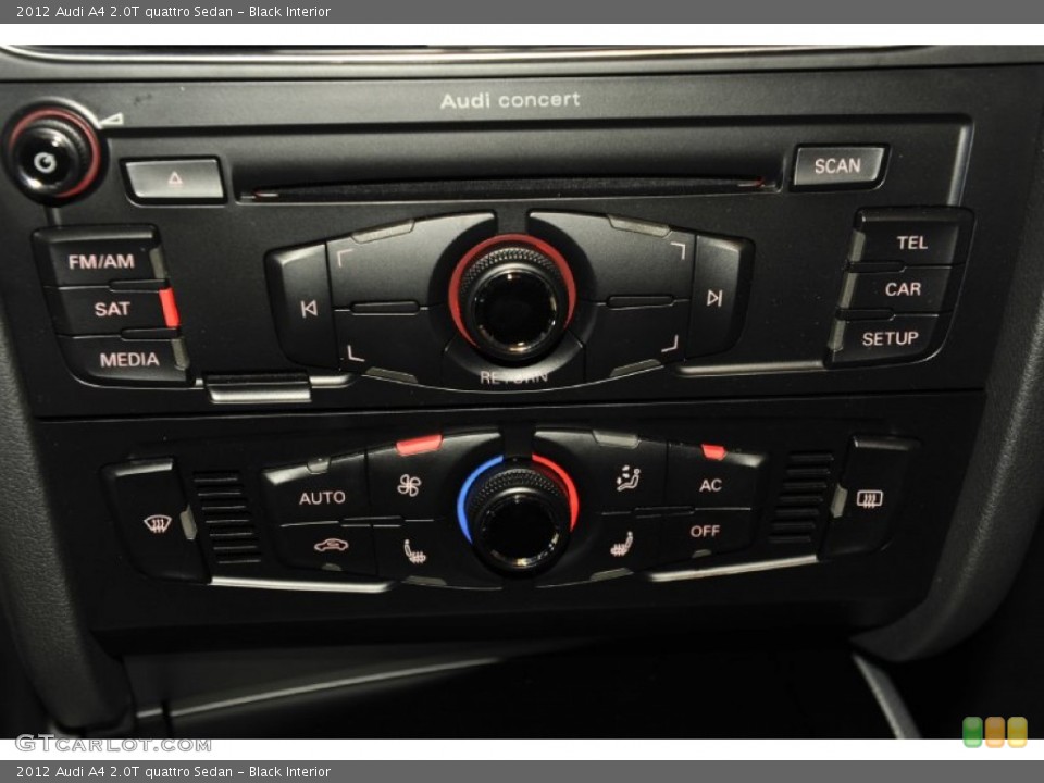 Black Interior Controls for the 2012 Audi A4 2.0T quattro Sedan #56653731
