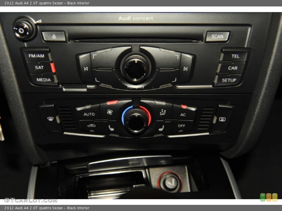 Black Interior Controls for the 2012 Audi A4 2.0T quattro Sedan #56653986