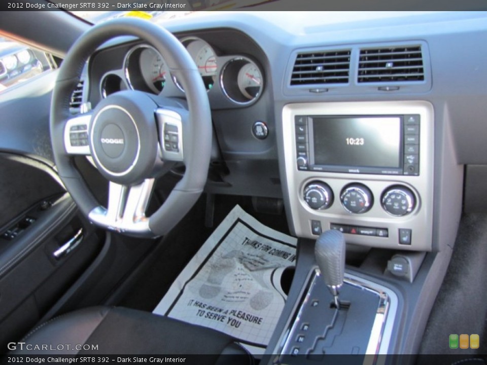 Dark Slate Gray Interior Dashboard for the 2012 Dodge Challenger SRT8 392 #56655048