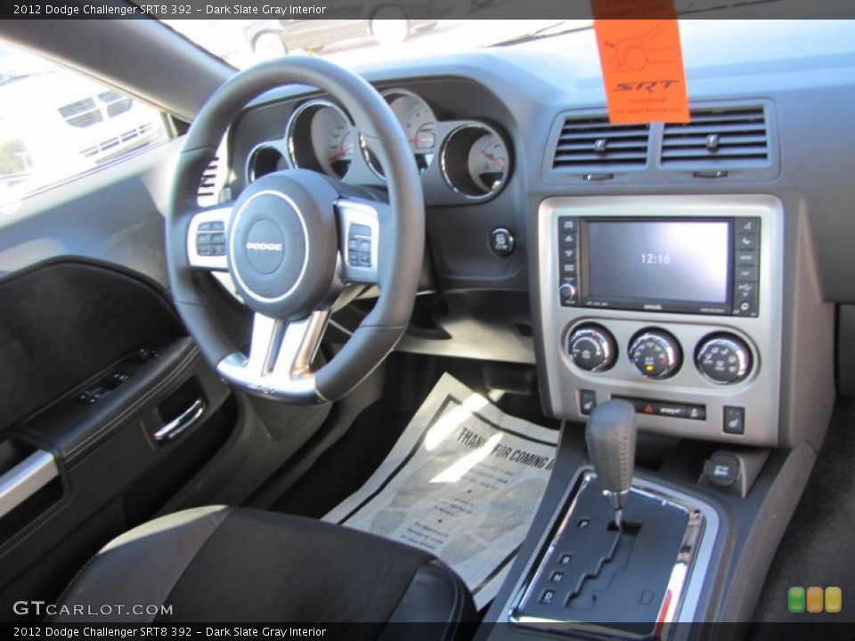 Dark Slate Gray Interior Dashboard for the 2012 Dodge Challenger SRT8 392 #56655287