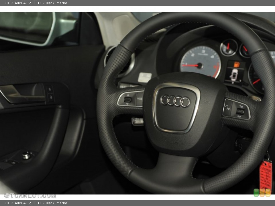 Black Interior Steering Wheel for the 2012 Audi A3 2.0 TDI #56655433