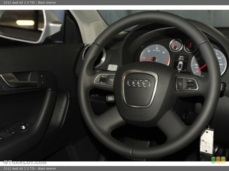 Black Interior Steering Wheel for the 2012 Audi A3 2.0 TDI #56656005