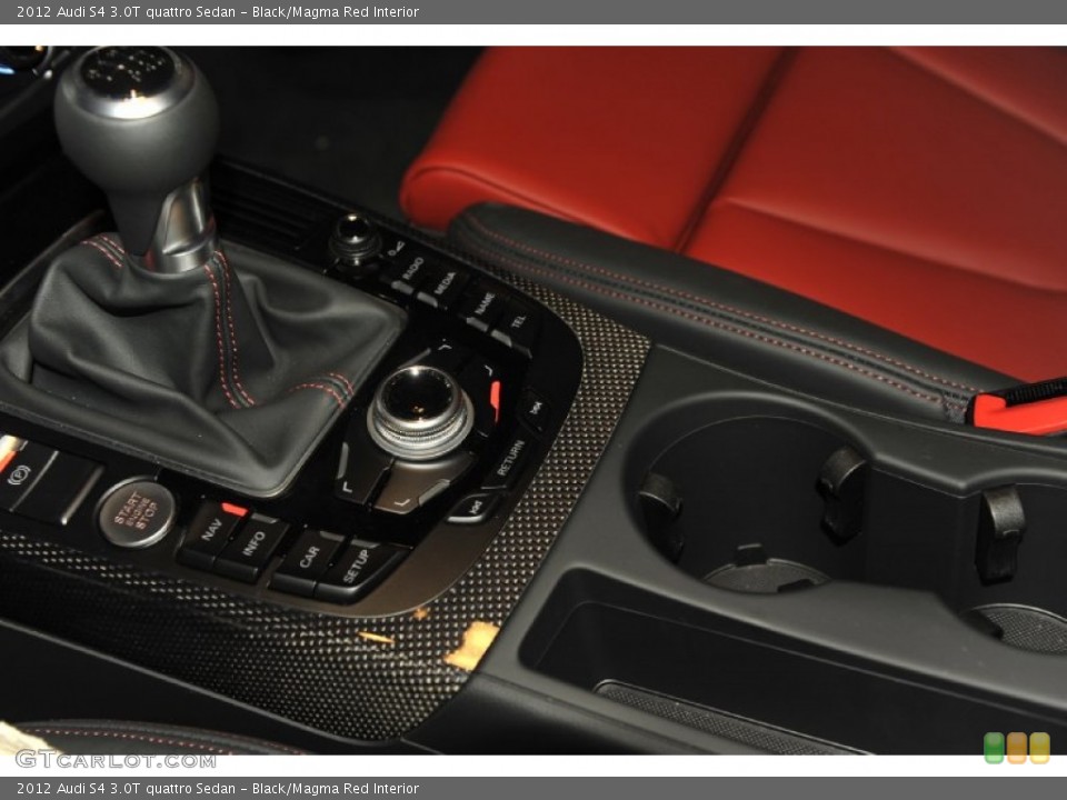 Black/Magma Red Interior Transmission for the 2012 Audi S4 3.0T quattro Sedan #56656218