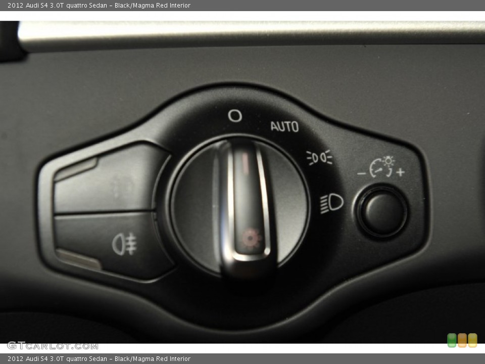 Black/Magma Red Interior Controls for the 2012 Audi S4 3.0T quattro Sedan #56656305
