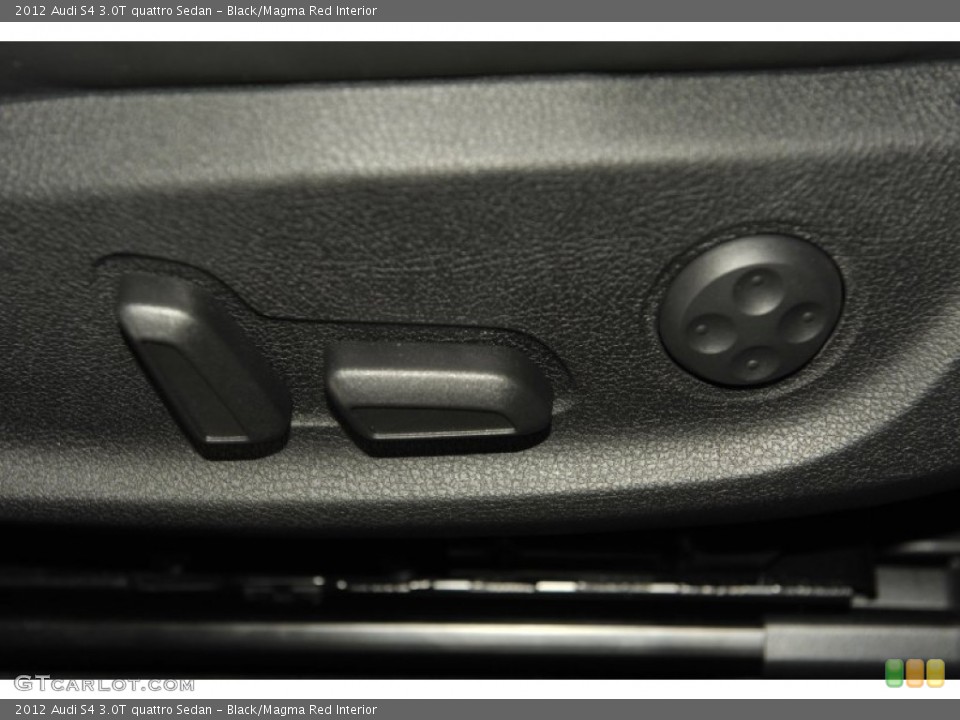 Black/Magma Red Interior Controls for the 2012 Audi S4 3.0T quattro Sedan #56656386