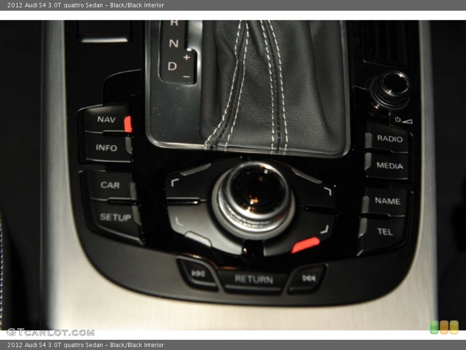 Black/Black Interior Controls for the 2012 Audi S4 3.0T quattro Sedan #56656584