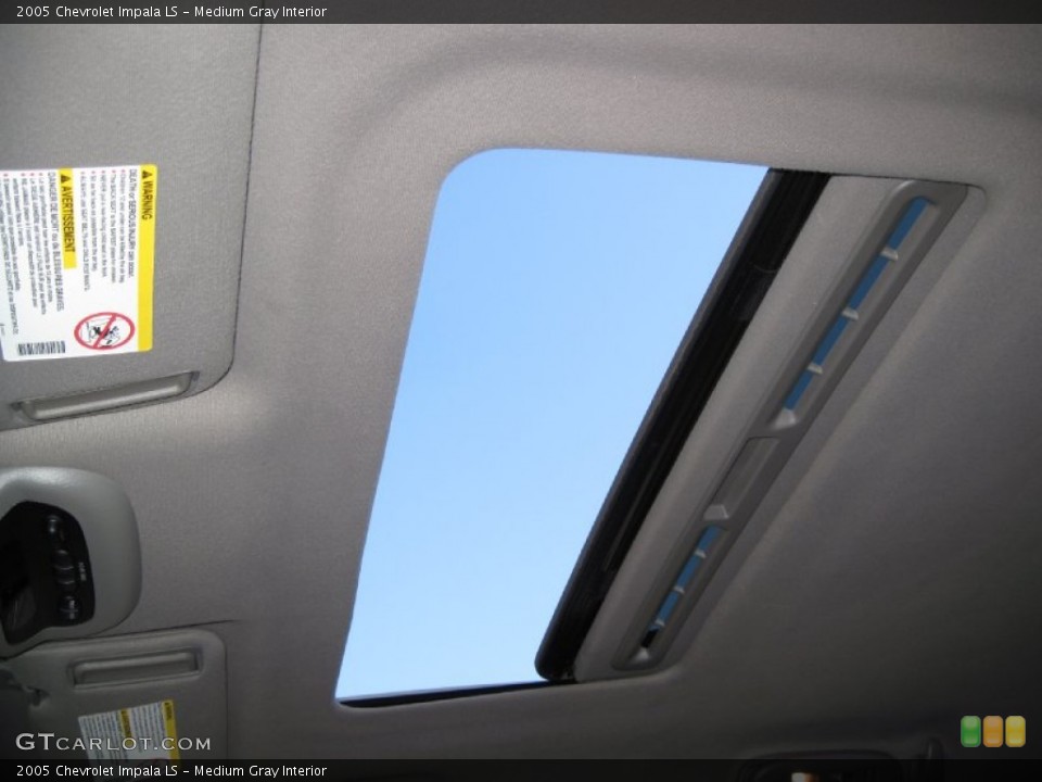 Medium Gray Interior Sunroof for the 2005 Chevrolet Impala LS #56656893