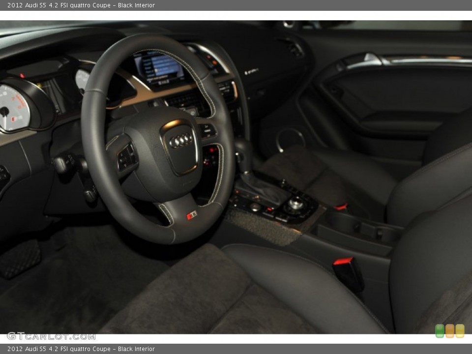 Black Interior Photo for the 2012 Audi S5 4.2 FSI quattro Coupe #56657337