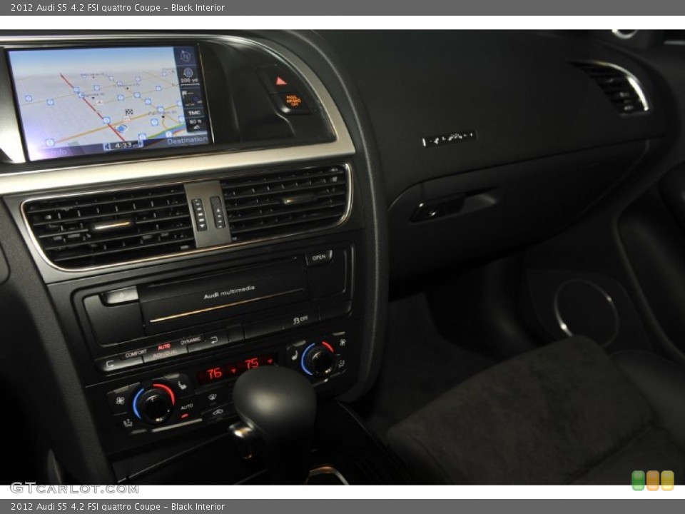 Black Interior Controls for the 2012 Audi S5 4.2 FSI quattro Coupe #56657400