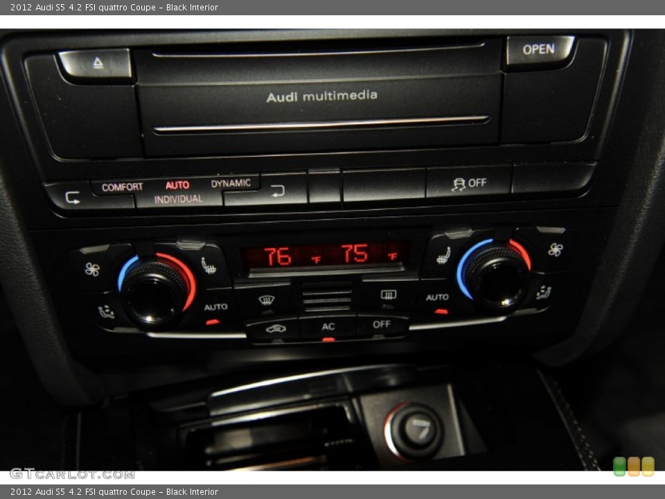 Black Interior Controls for the 2012 Audi S5 4.2 FSI quattro Coupe #56657442