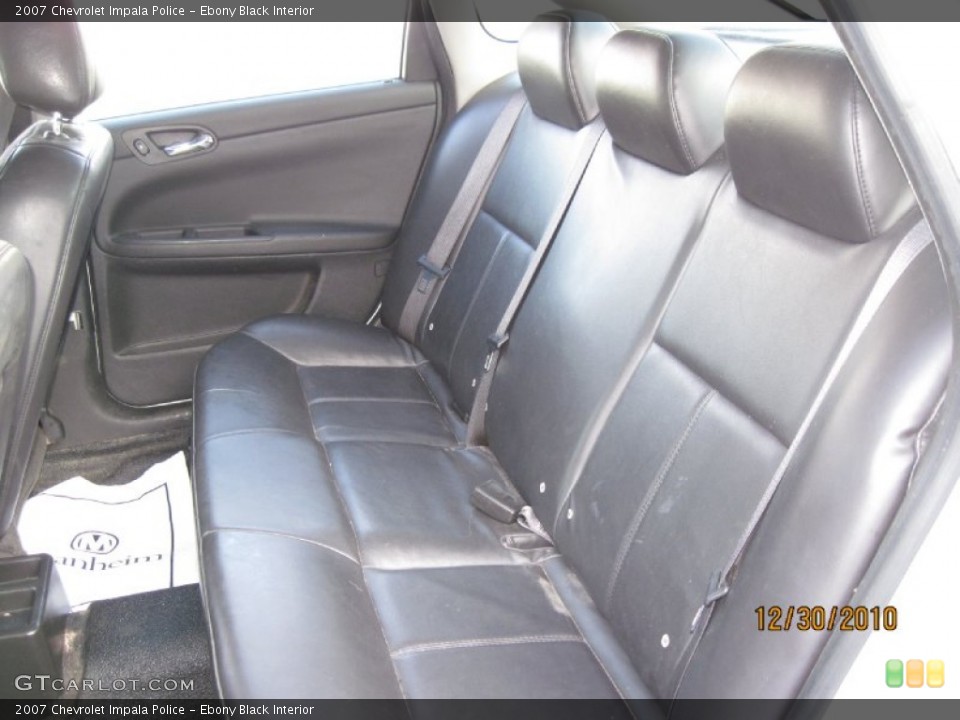 Ebony Black Interior Photo for the 2007 Chevrolet Impala Police #56660445