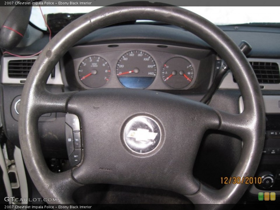 Ebony Black Interior Steering Wheel for the 2007 Chevrolet Impala Police #56660478