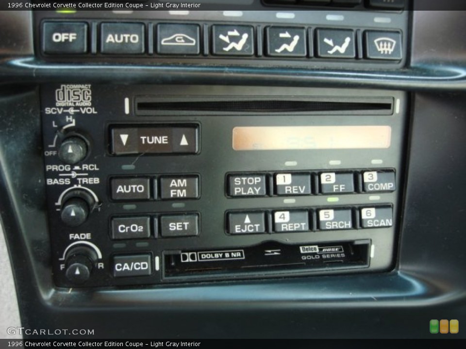 Light Gray Interior Audio System for the 1996 Chevrolet Corvette Collector Edition Coupe #56660946