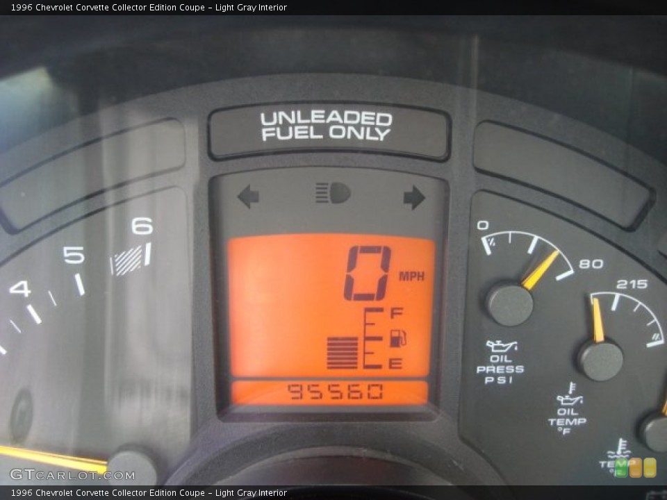 Light Gray Interior Gauges for the 1996 Chevrolet Corvette Collector Edition Coupe #56660985