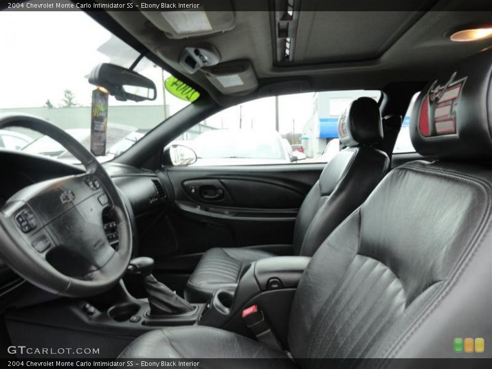 Ebony Black Interior Photo for the 2004 Chevrolet Monte Carlo Intimidator SS #56661105