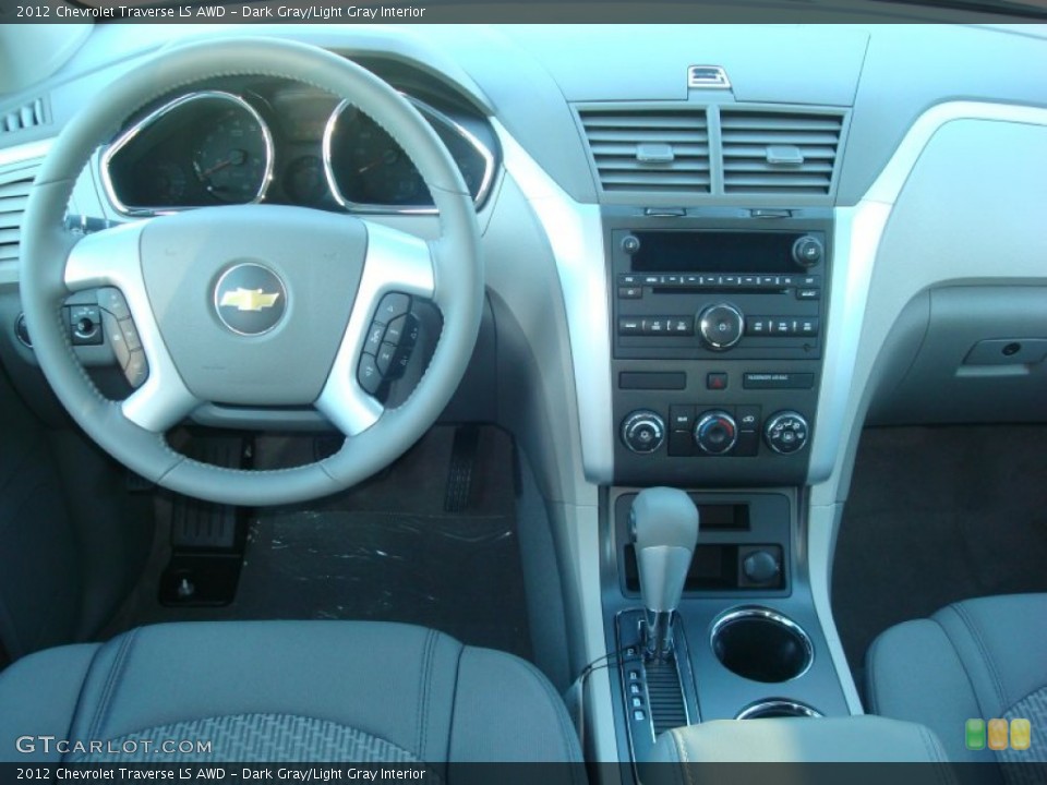 Dark Gray/Light Gray Interior Dashboard for the 2012 Chevrolet Traverse LS AWD #56661504