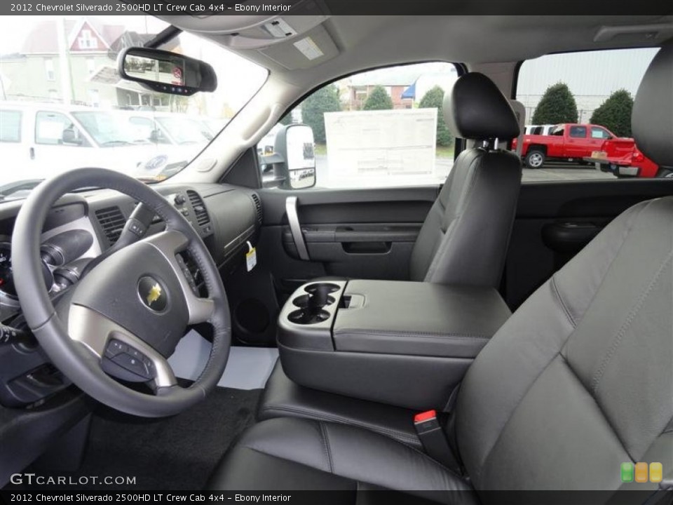 Ebony Interior Photo for the 2012 Chevrolet Silverado 2500HD LT Crew Cab 4x4 #56662512