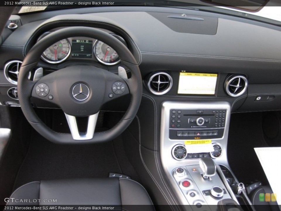 designo Black Interior Dashboard for the 2012 Mercedes-Benz SLS AMG Roadster #56663466