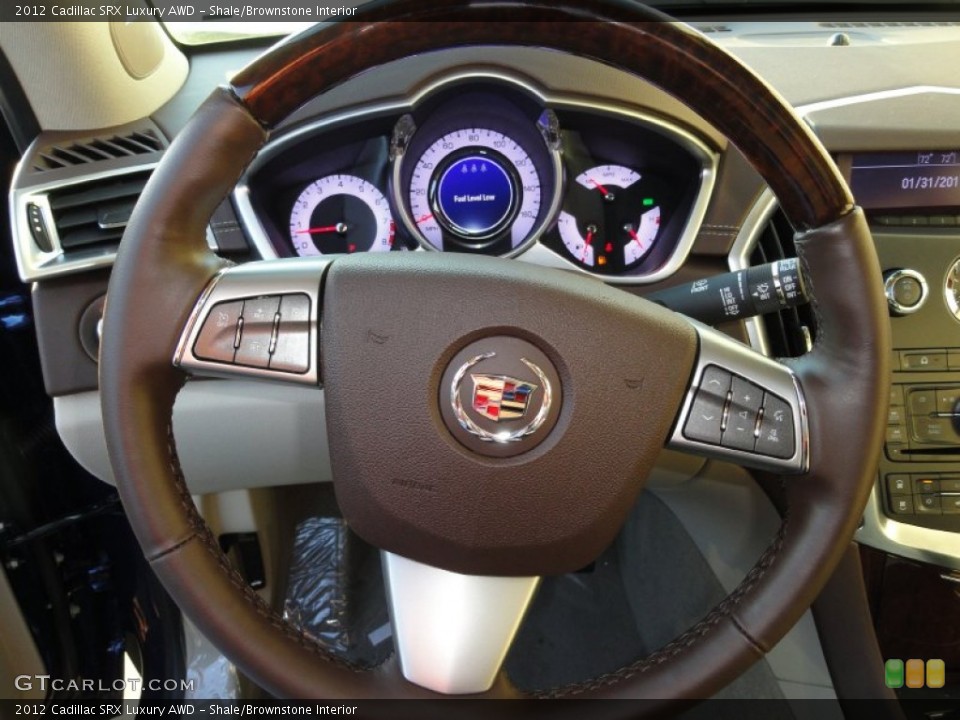 Shale/Brownstone Interior Steering Wheel for the 2012 Cadillac SRX Luxury AWD #56664792