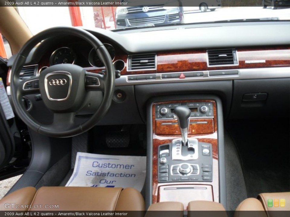 Amaretto/Black Valcona Leather Interior Dashboard for the 2009 Audi A8 L 4.2 quattro #56664945