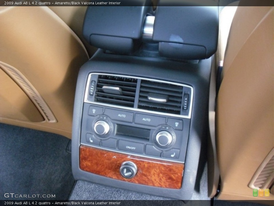Amaretto/Black Valcona Leather Interior Controls for the 2009 Audi A8 L 4.2 quattro #56664955