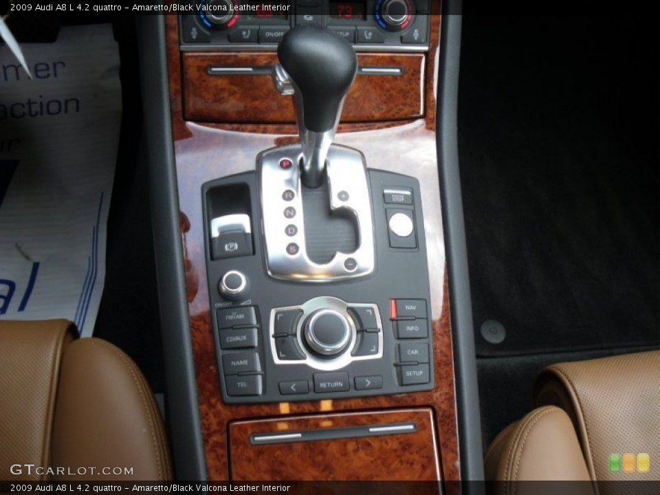 Amaretto/Black Valcona Leather Interior Transmission for the 2009 Audi A8 L 4.2 quattro #56664975