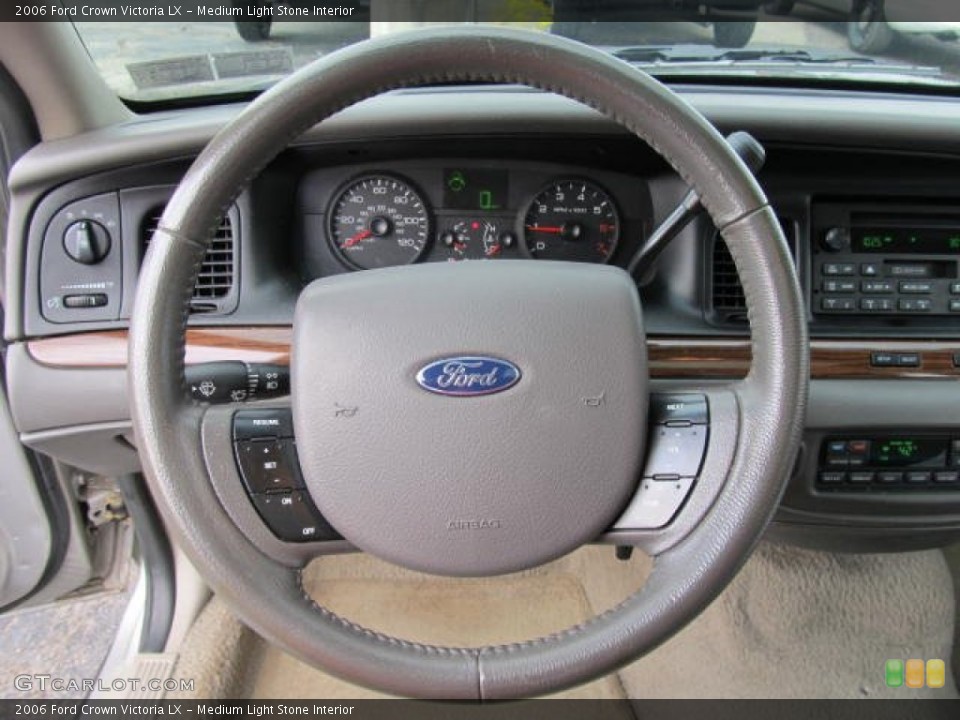 Medium Light Stone Interior Steering Wheel for the 2006 Ford Crown Victoria LX #56665365