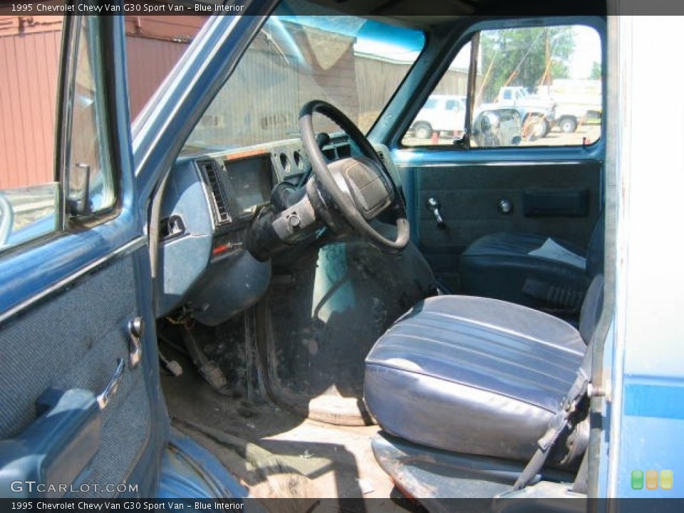 Blue Interior Photo for the 1995 Chevrolet Chevy Van G30 Sport Van #56670996