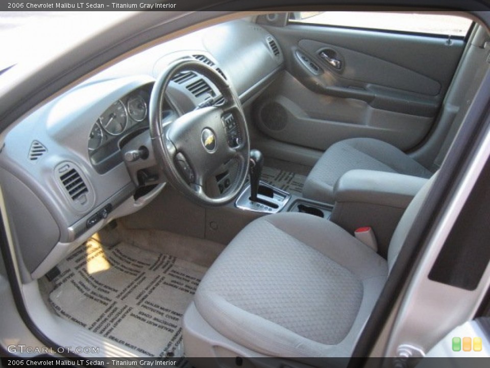 Titanium Gray Interior Prime Interior for the 2006 Chevrolet Malibu LT Sedan #56671299