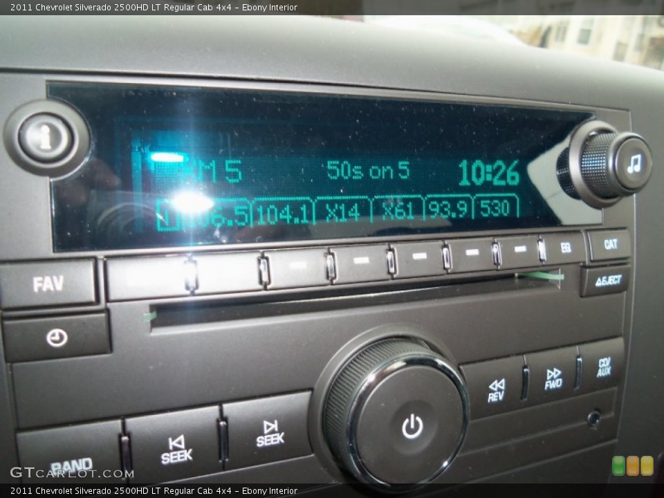 Ebony Interior Audio System for the 2011 Chevrolet Silverado 2500HD LT Regular Cab 4x4 #56675187