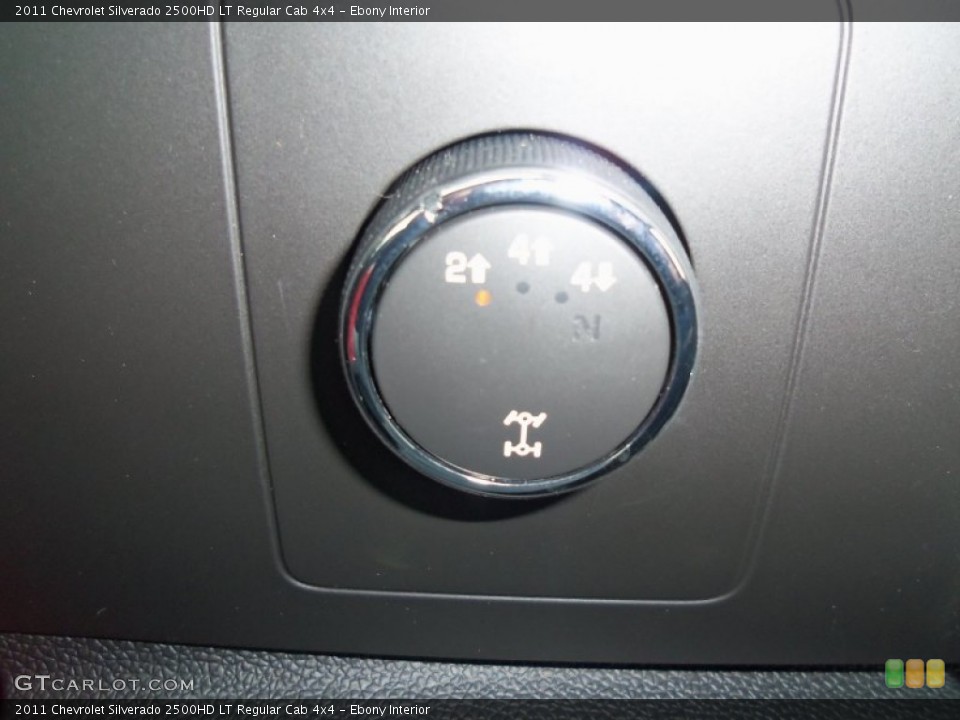 Ebony Interior Controls for the 2011 Chevrolet Silverado 2500HD LT Regular Cab 4x4 #56675208