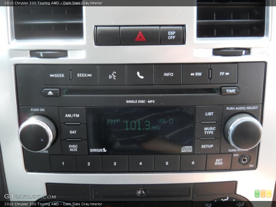 Dark Slate Gray Interior Audio System for the 2010 Chrysler 300 Touring AWD #56679611