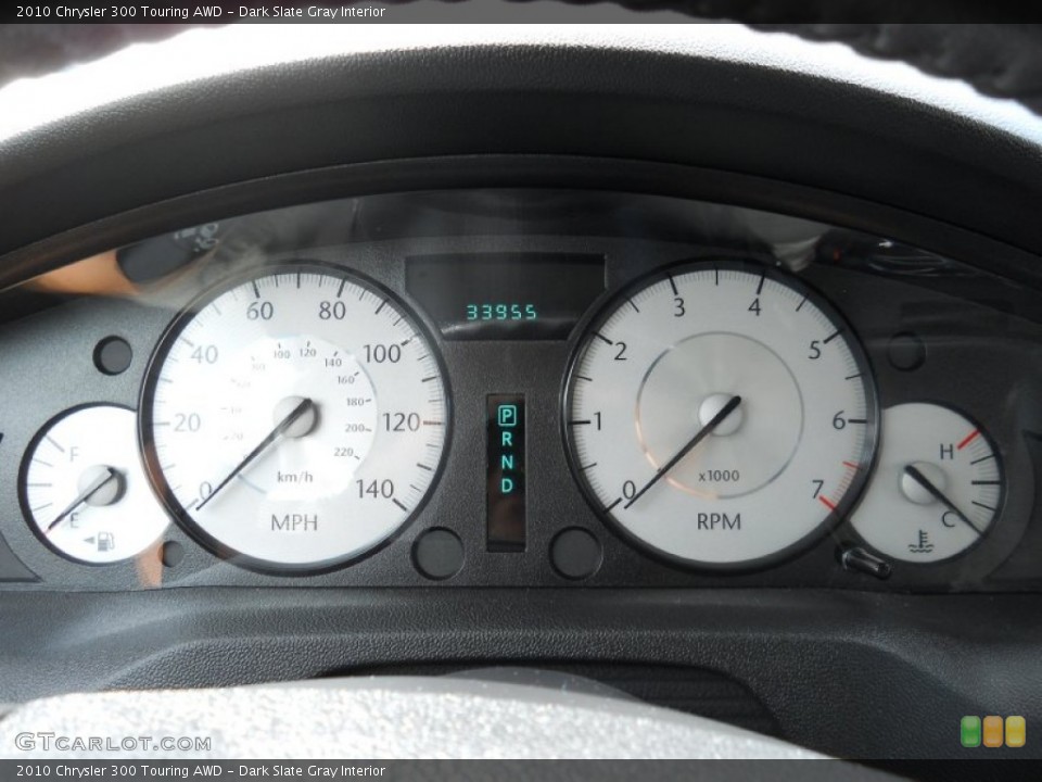 Dark Slate Gray Interior Gauges for the 2010 Chrysler 300 Touring AWD #56679803