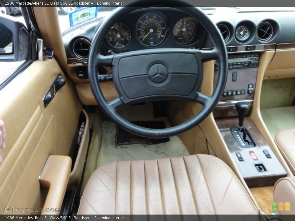 Palomino Interior Dashboard for the 1986 Mercedes-Benz SL Class 560 SL Roadster #56685251
