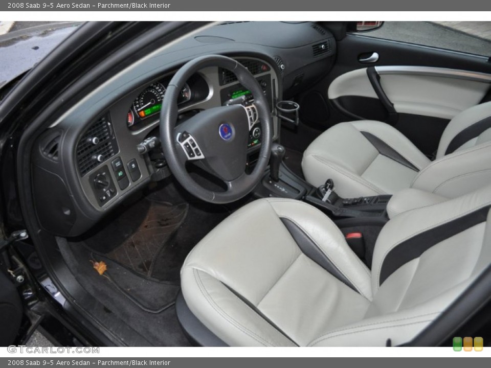 Parchment/Black Interior Photo for the 2008 Saab 9-5 Aero Sedan #56685696