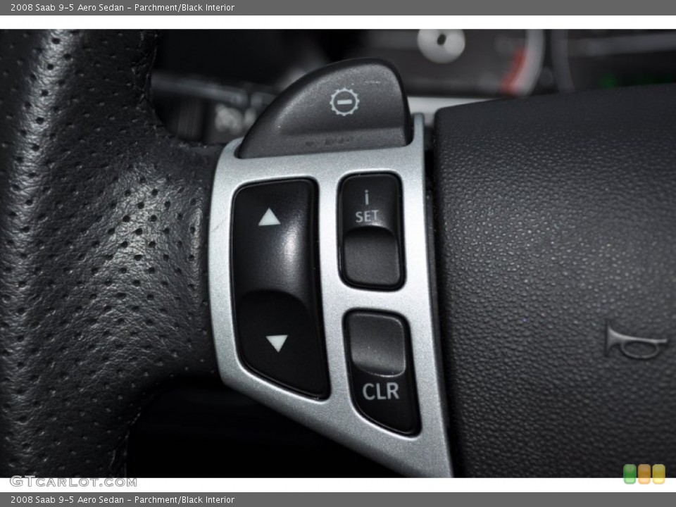 Parchment/Black Interior Controls for the 2008 Saab 9-5 Aero Sedan #56685801