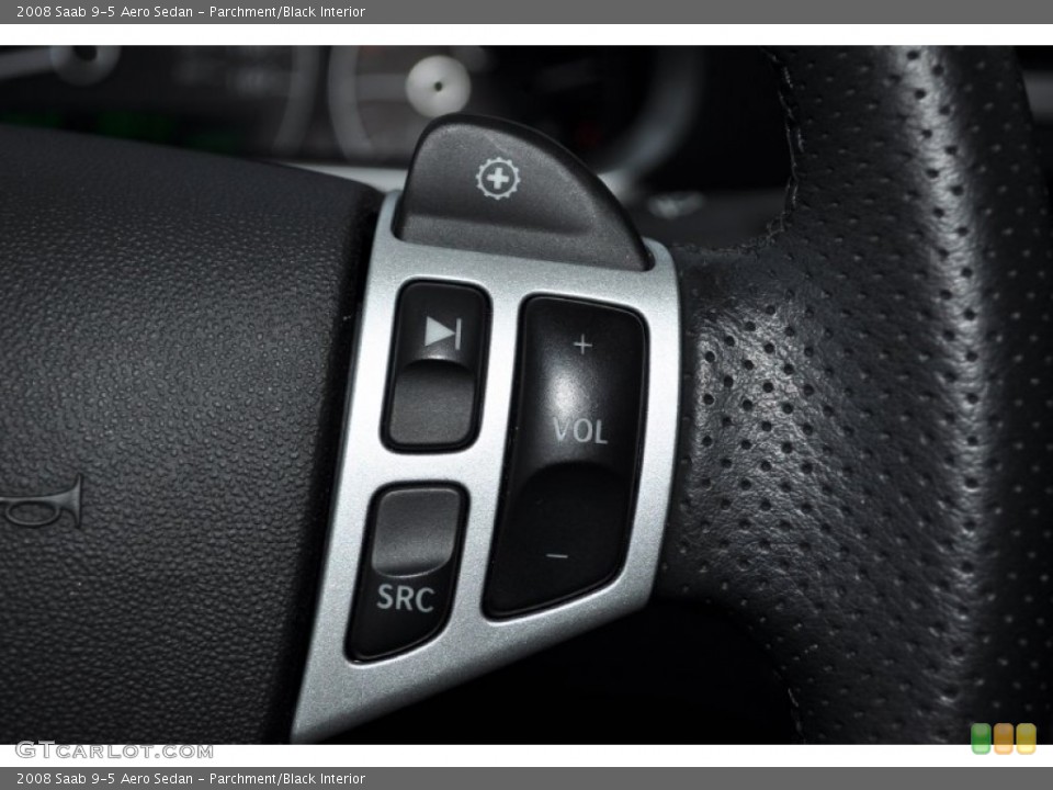 Parchment/Black Interior Controls for the 2008 Saab 9-5 Aero Sedan #56685810