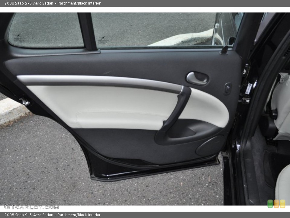 Parchment/Black Interior Door Panel for the 2008 Saab 9-5 Aero Sedan #56685871