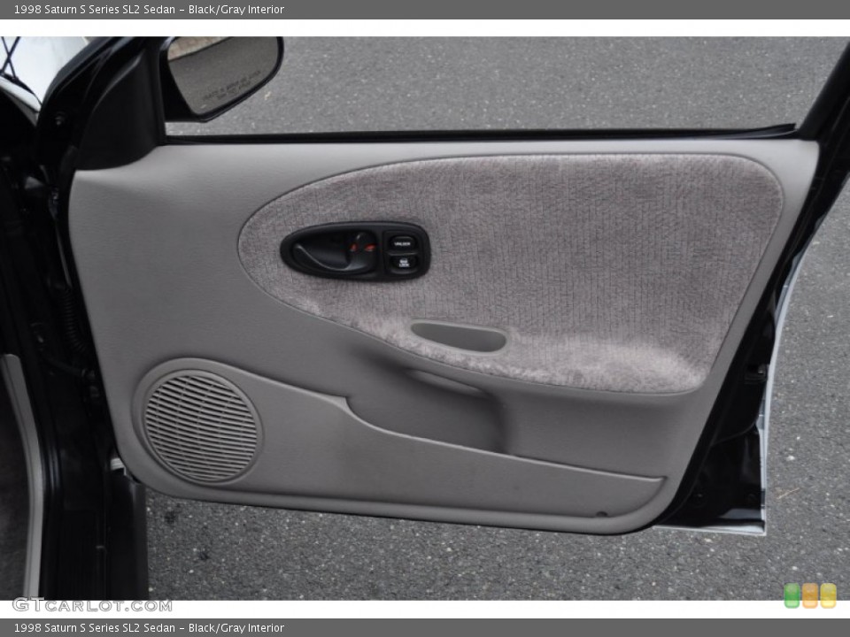 Black/Gray Interior Door Panel for the 1998 Saturn S Series SL2 Sedan #56686151