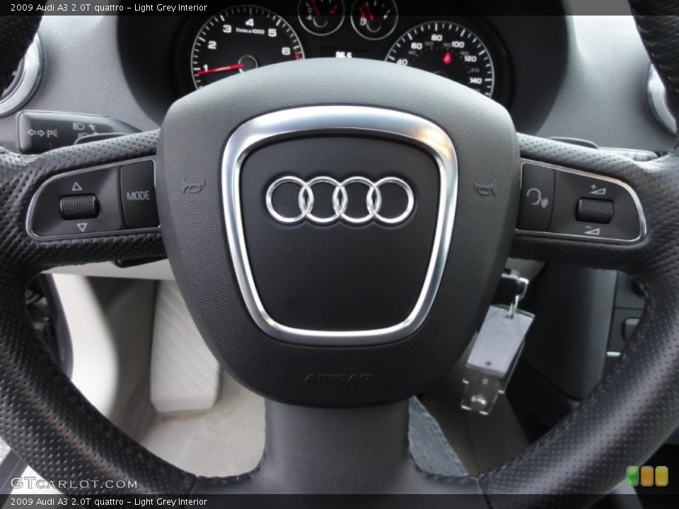 Light Grey Interior Controls for the 2009 Audi A3 2.0T quattro #56689124