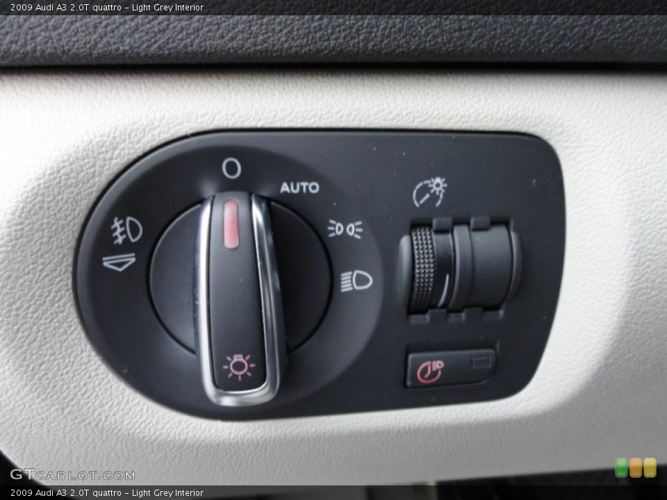 Light Grey Interior Controls for the 2009 Audi A3 2.0T quattro #56689133