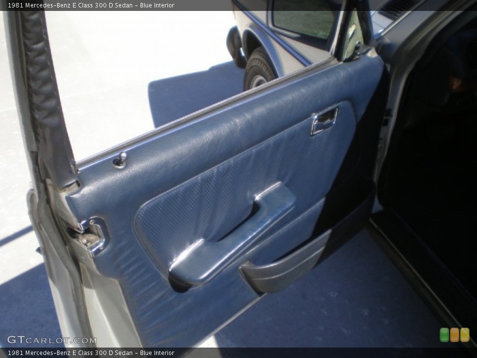 Blue Interior Door Panel for the 1981 Mercedes-Benz E Class 300 D Sedan #56690114