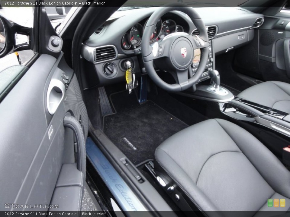 Black Interior Photo for the 2012 Porsche 911 Black Edition Cabriolet #56690602