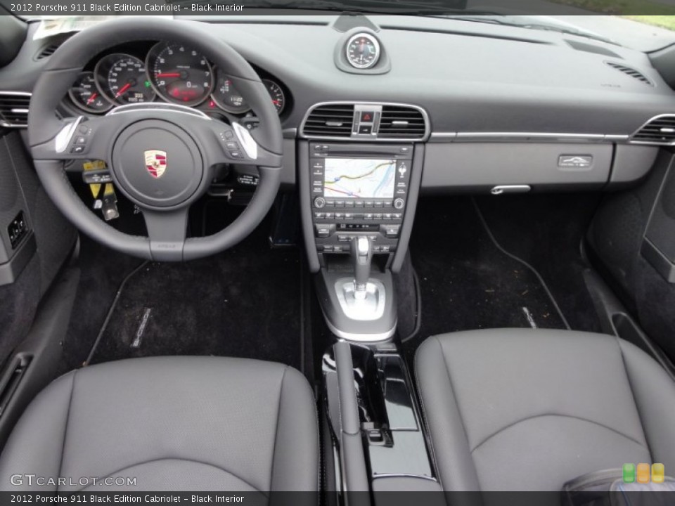 Black Interior Dashboard for the 2012 Porsche 911 Black Edition Cabriolet #56690671