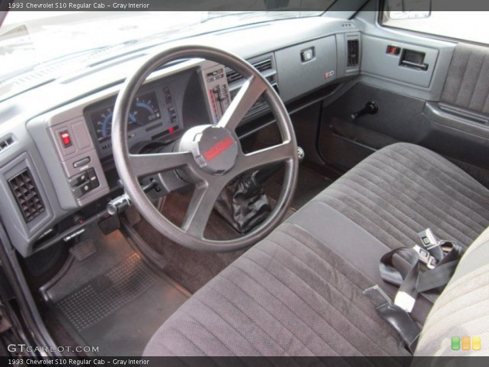 Gray Interior Prime Interior for the 1993 Chevrolet S10 Regular Cab #56691113