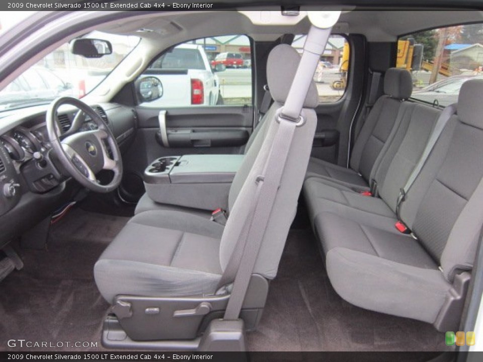 Ebony Interior Photo for the 2009 Chevrolet Silverado 1500 LT Extended Cab 4x4 #56691227