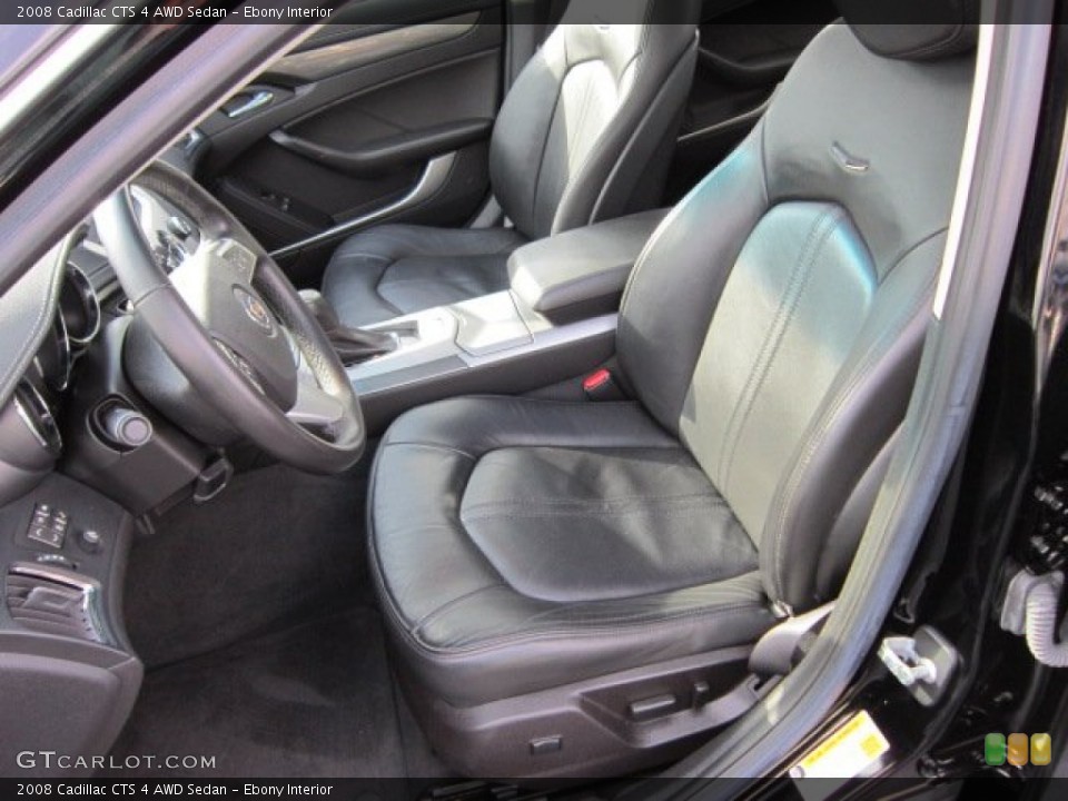 Ebony Interior Photo for the 2008 Cadillac CTS 4 AWD Sedan #56691927